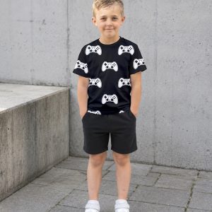 Jersey (trikå) - Gaming kontroll - Svart (GOTS)