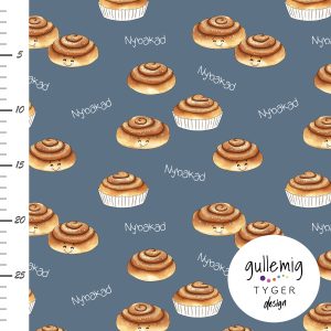 Jersey (trikå) – Nybakade bullar – Indigo (GOTS)